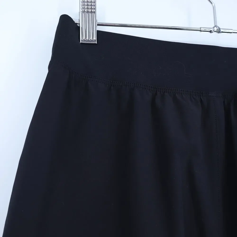Alo Yoga Stride Shorts Black Anthracite Linerless Pull On Active Women's S